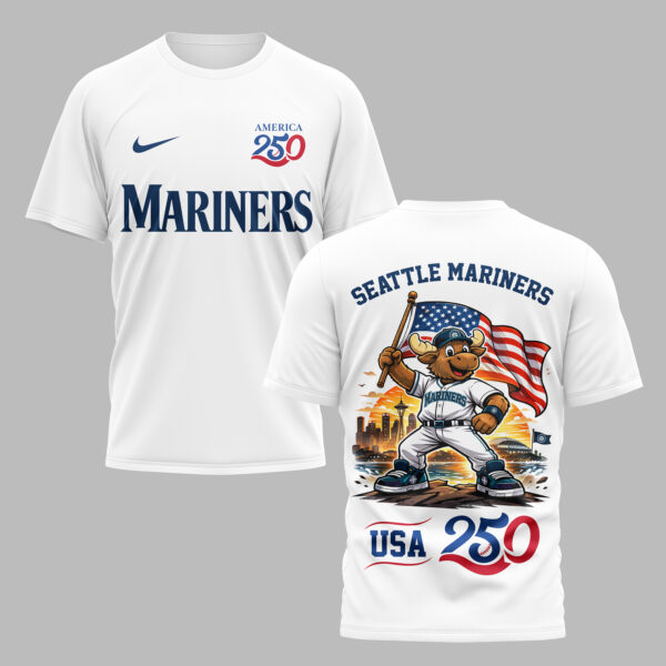 Seattles Mariners x 250 Years Of America Premium T-Shirt 003
