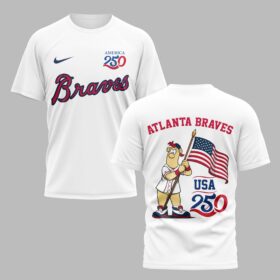 Atlanta Braves x 250 Years Of America Premium t-Shirt 003