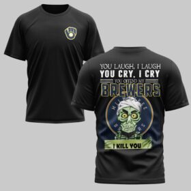 Milwaukee Brewers x Skull Mars Premium T-Shirt PL03