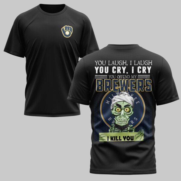 Milwaukee Brewers x Skull Mars Premium T-Shirt PL03