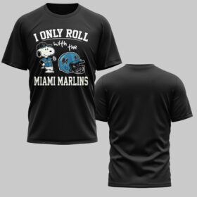 Miami Marlins x snoopy Mars Premium T-Shirt PL04