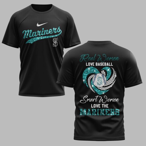 Seattle Mariners Glitter Premium T-Shirt LT0001