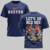 Boston Red Sox x skull Mars Premium T-Shirt PL05