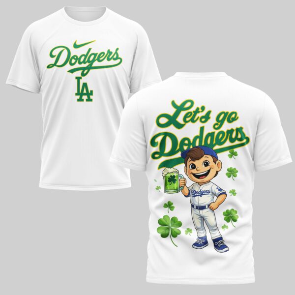 Los Angeles Dodgers x St Patrick's Day Premium T-Shirt 004