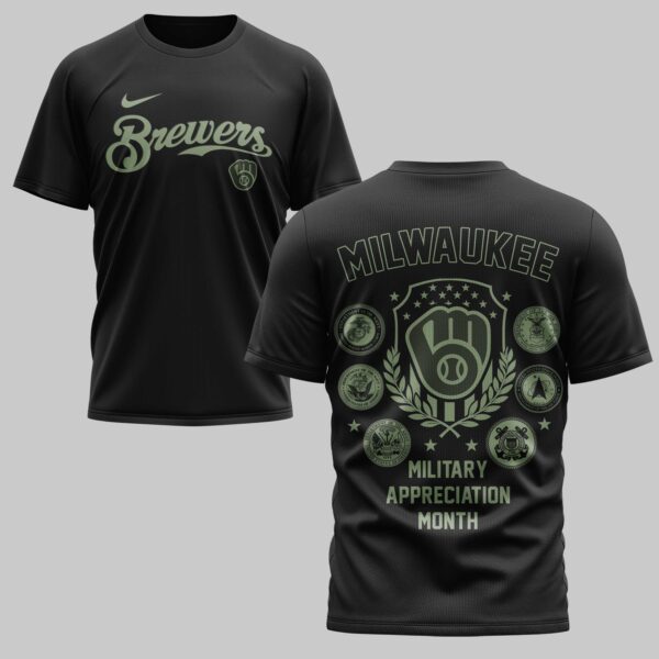 Milwaukee Brewers x Military Appreciation Month Premium T-Shirt 001