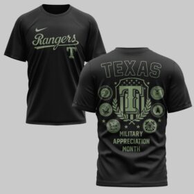 Texas Rangers x Military Appreciation Month Premium T-Shirt 001
