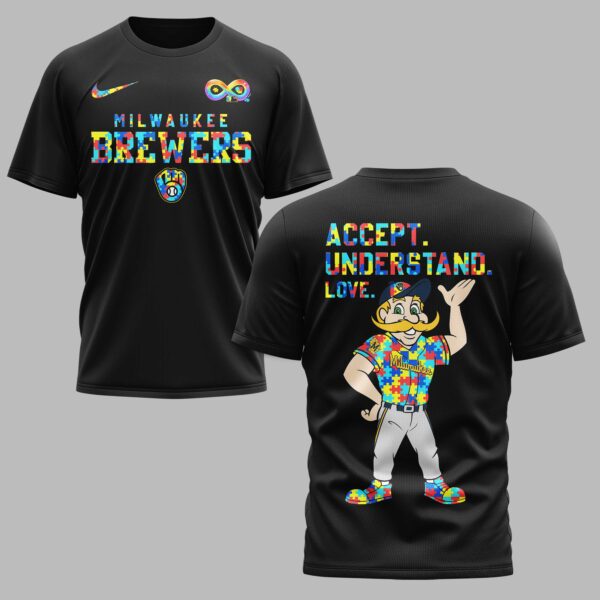 Milwaukee Brewers x Autism Awareness Premium T-Shirt 006