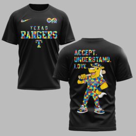 Texas Rangers x Autism Awareness Premium T-Shirt 006