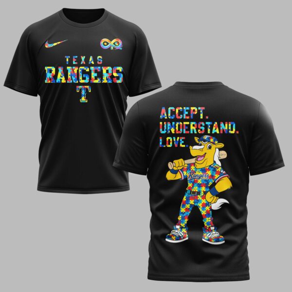 Texas Rangers x Autism Awareness Premium T-Shirt 006
