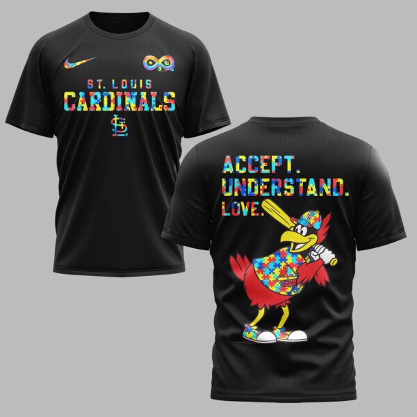 St Louis Cardinals x Autism Awareness Premium T-Shirt 006