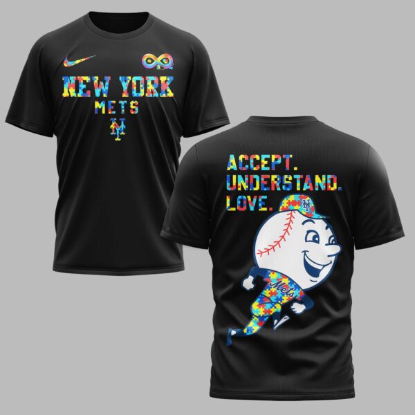 New York Mets x Autism Awareness Premium T-Shirt 006