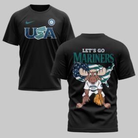 Seattle Mariners x USA Baseball Premium T-Shirt 007