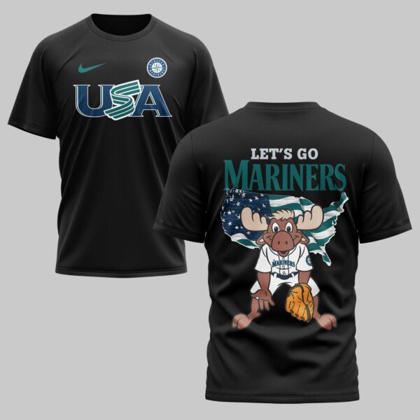 Seattle Mariners x USA Baseball Premium T-Shirt 007
