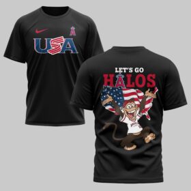 Los Angeles Angels x USA Baseball Premium T-Shirt 007