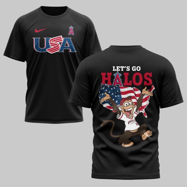 Los Angeles Angels x USA Baseball Premium T-Shirt 007