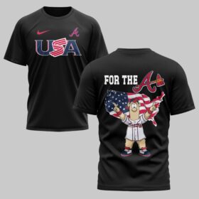 Atlanta Braves x USA Baseball Premium T-Shirt 007
