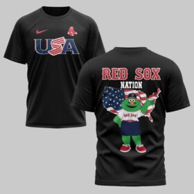 Boston Red Sox x USA Baseball Premium T-Shirt 007