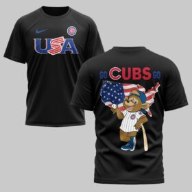 Chicago Cubs x USA Baseball Premium T-Shirt 007