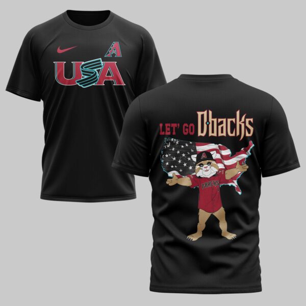 Arizona Diamondbacks x USA Baseball Premium T-Shirt 007