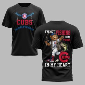 Chicago Cubs x Fishing Premium T-Shirt 012
