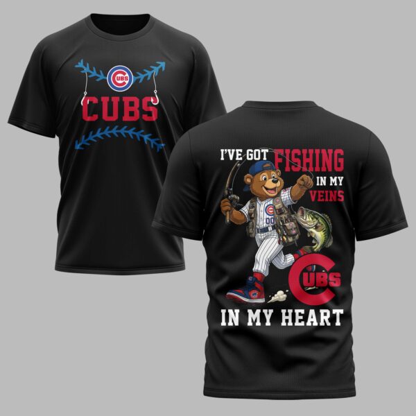 Chicago Cubs x Fishing Premium T-Shirt 012