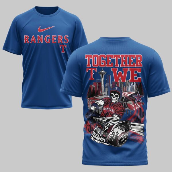 Texas Rangers x Skull Mars Premium T-Shirt PL05