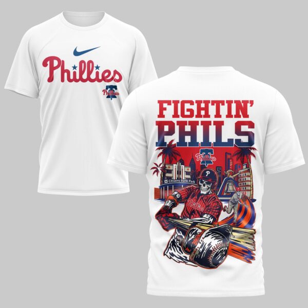 Philadelphia Phillies x skull Mars Premium T-Shirt PL05