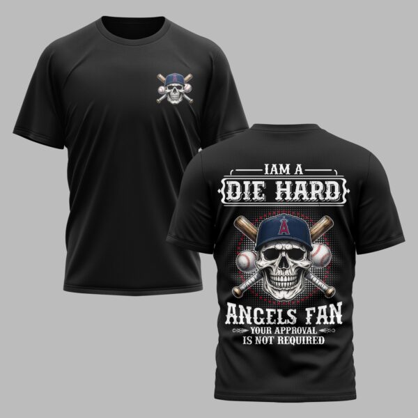Los Angeles Angels X Skullcap Premium T Shirt PVT001