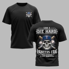 Texas Rangers X Skullcap Premium T Shirt PVT001