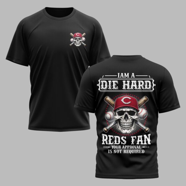 Cincinnati Reds X Skullcap Premium T Shirt PVT001