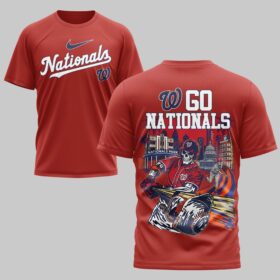 Washington Nationals x skull Mars Premium T-Shirt PL05