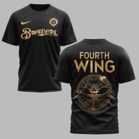 Milwaukee Brewers x Fourth Wing Premium T-Shirt 008