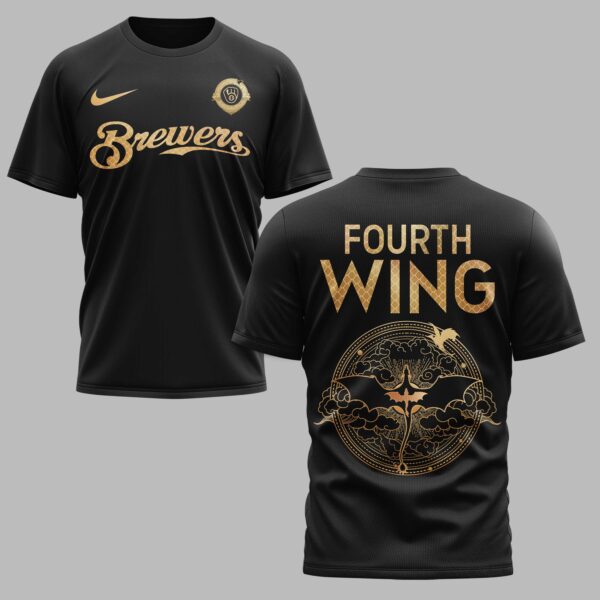 Milwaukee Brewers x Fourth Wing Premium T-Shirt 008