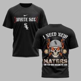 Chicago White Sox X Fire Skull Baseball Premium T Shirt PVT002
