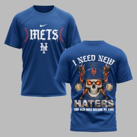 New York Mets X Fire Skull Baseball Premium T Shirt PVT002