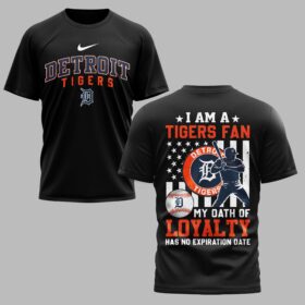 Detroit Tigers Loyalty Oath Premium T-shirt LT0002