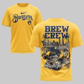 Milwaukee Brewers x skull Mars Premium T-Shirt PL05