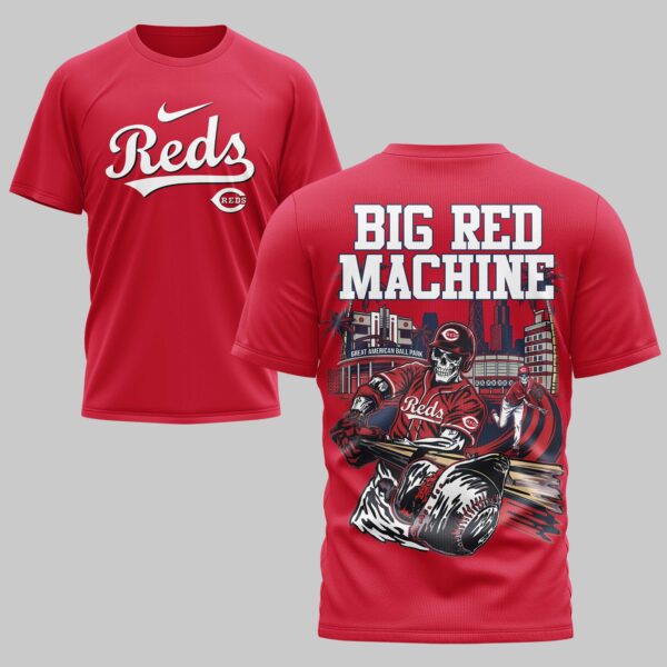 Cincinnati Reds x skull Mars Premium T-Shirt PL05