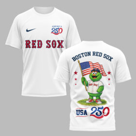Boston Red Sox x 250 Years Of America Premium T-Shirt 003