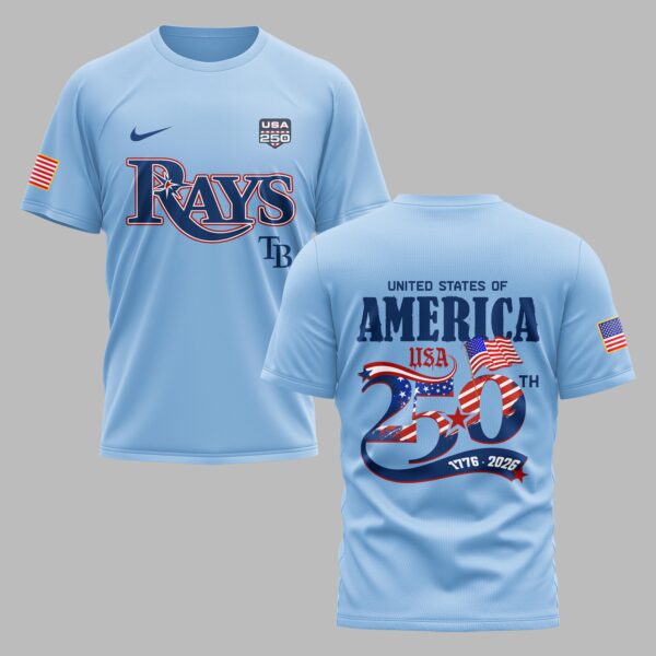 Tampa Bay Rays X 250 Years Of Freedom Premium T Shirt PVT003