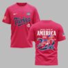Minnesota Twins X 250 Years Of Freedom Premium T Shirt PVT003