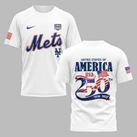 New York Mets X 250 Years Of Freedom Premium T Shirt PVT003