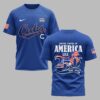 Chicago Cubs X 250 Years Of Freedom Premium T Shirt PVT003