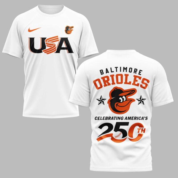 Baltimore Orioles Celebrating America’s 250th Premium T-shirt LT0003
