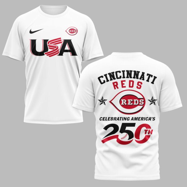 Cincinnati Reds Celebrating America’s 250th Premium T-shirt LT0003