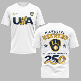Milwaukee Brewers Celebrating America’s 250th Premium T-shirt LT0003