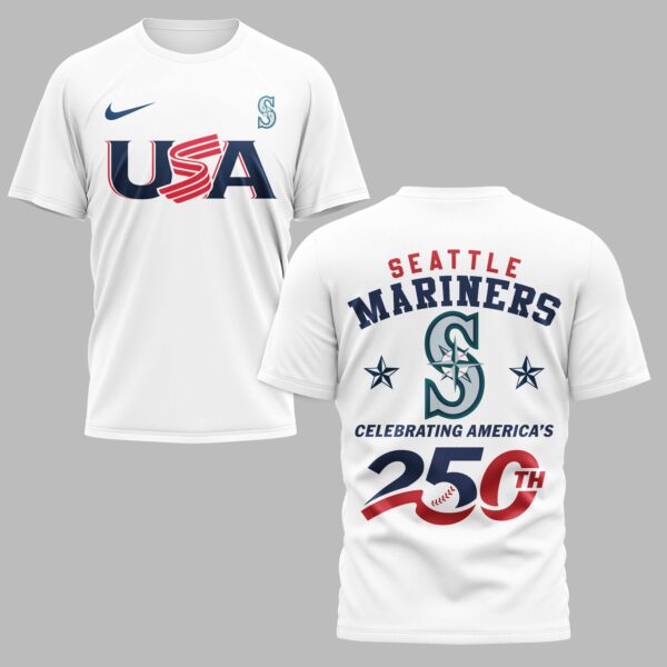 Seattle Mariners Celebrating America’s 250th Premium T-shirt LT0003