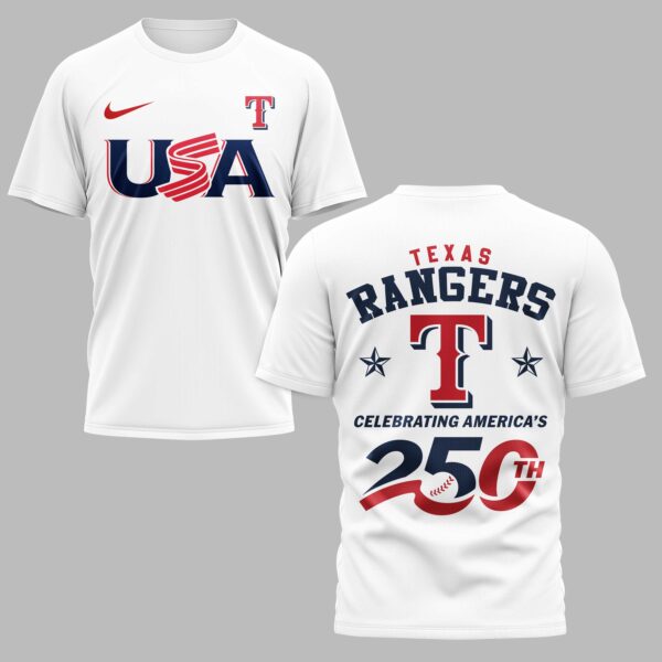 Texas Rangers Celebrating America’s 250th Premium T-shirt LT0003
