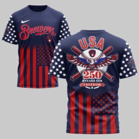 Milwaukee Brewers x 250Years Mars Premium T-Shirt PL06