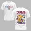 San Diego Padres 250th Freedom Anniversary Snoopy & Charlie Friendship Premium T-Shirt PH00003